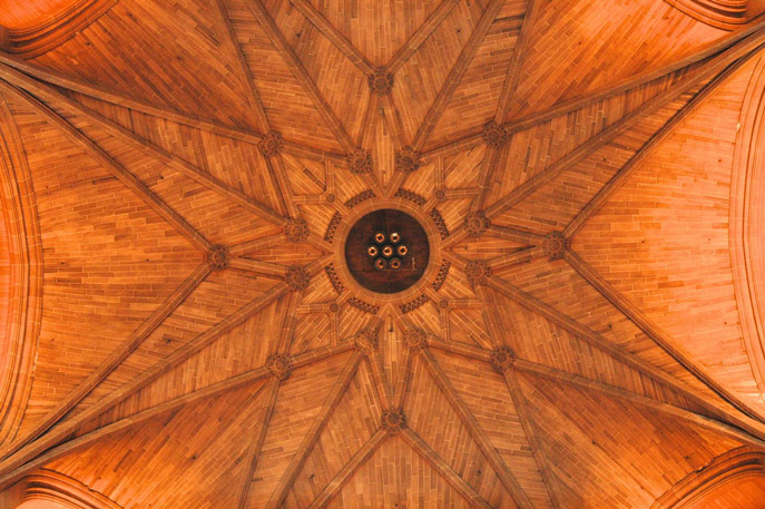 Liverpool Cathedral ceiling - Ribbon in My Journal